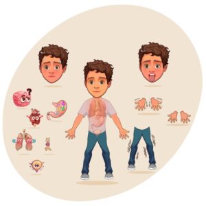20 Inch Body Male Magnet Set