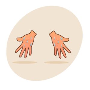 Female Sweaty Hands Magnet
