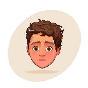 Male Sweating Head Magnet
